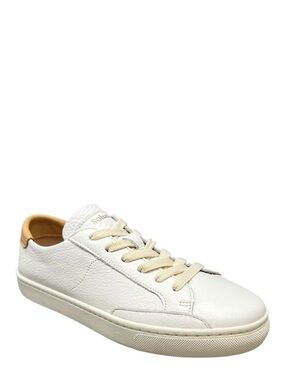 NEW Soludos The Ibiza Classic Sneaker White Leather Women’s Shoe Size 7.5 New
